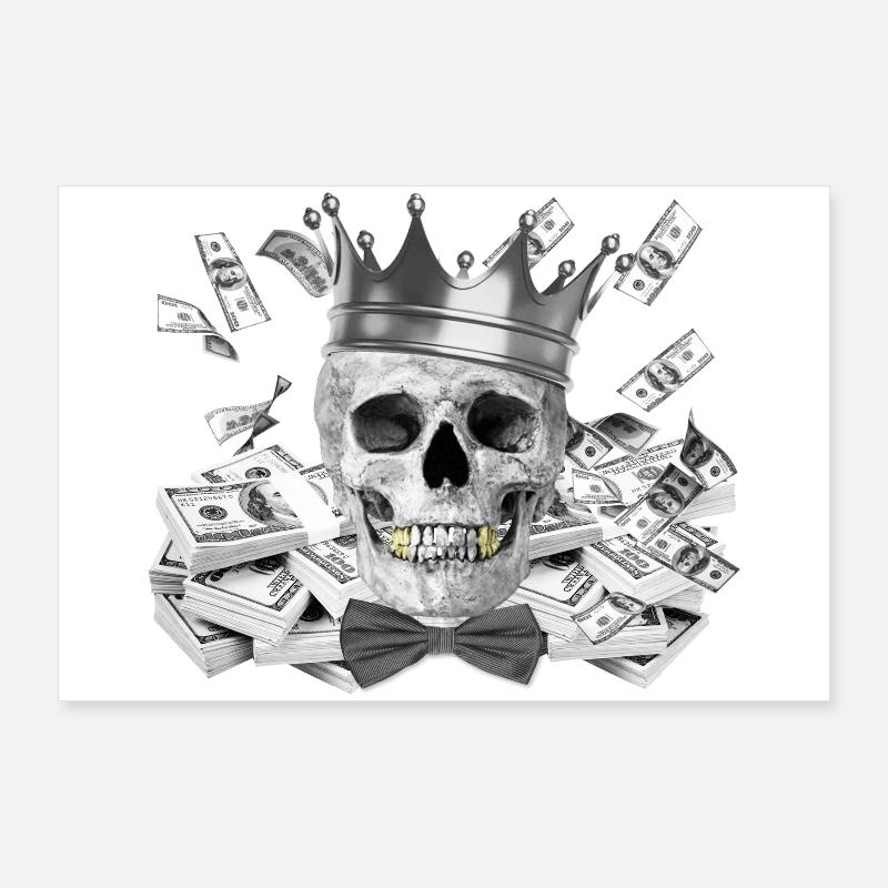 Tete de mort Poster 90 x 60 cm