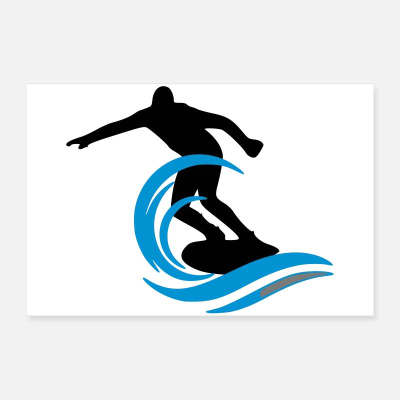Surfeur Poster 90 x 60 cm