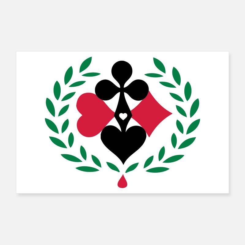 Poker Game Lucky Poster 36" x 24" (90x60 cm)
