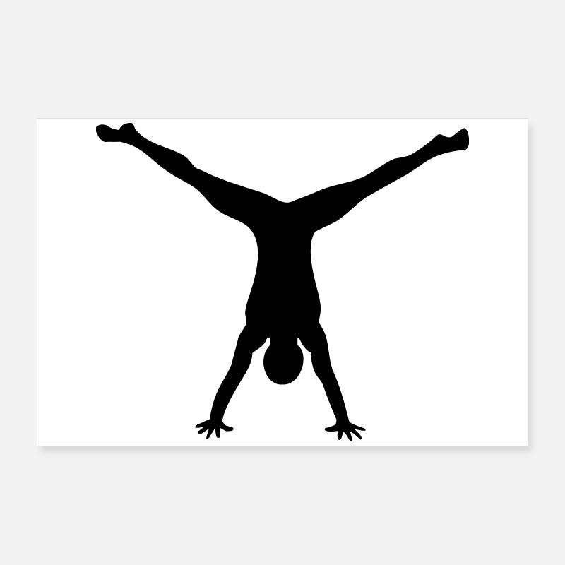 Gymnastic man Poster 36" x 24" (90x60 cm)
