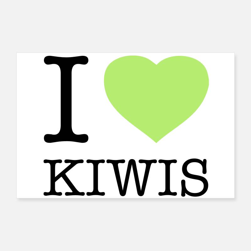 J’AIME LES KIWIS Kiwi Poster 90 x 60 cm