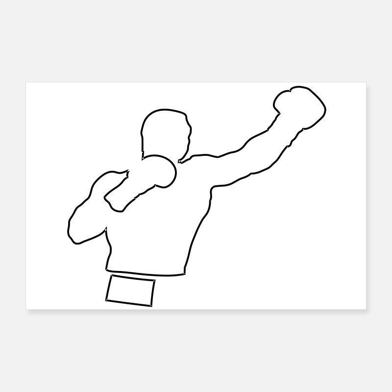 boxing Poster 90 x 60 cm