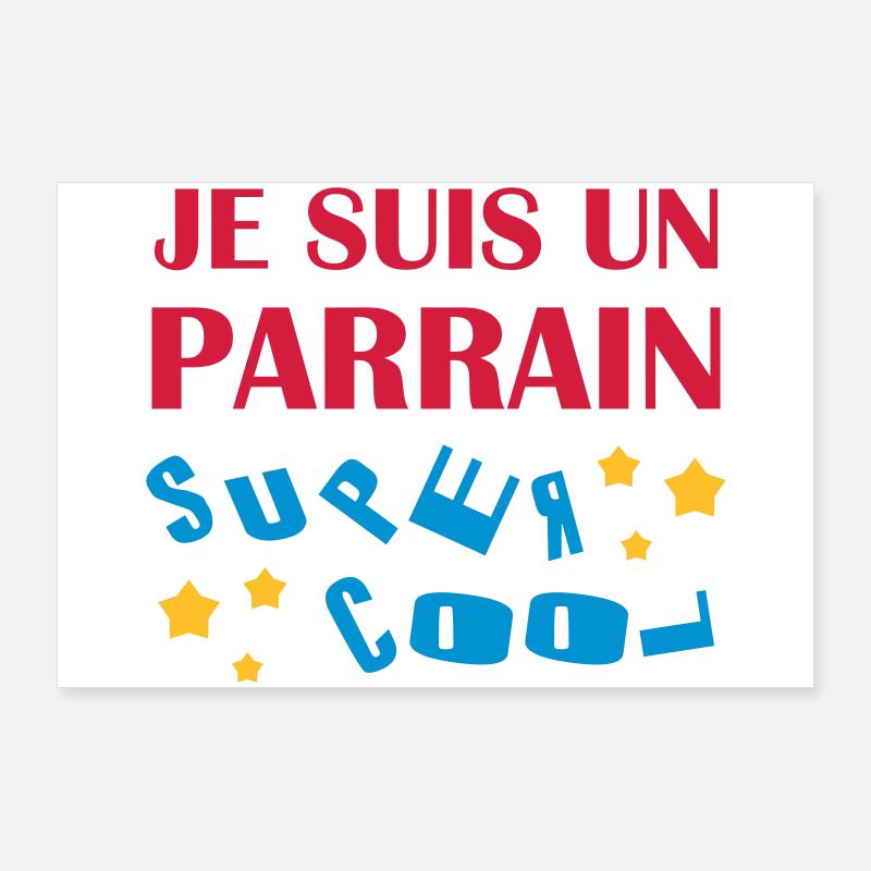 Oncle / Parrain / Tonton / Naissance / Bébé Poster 90 x 60 cm