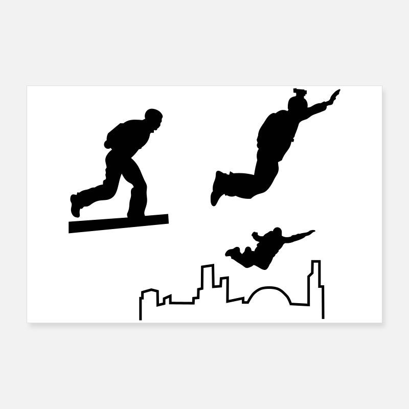 BASE jumping Poster 90x60 cm