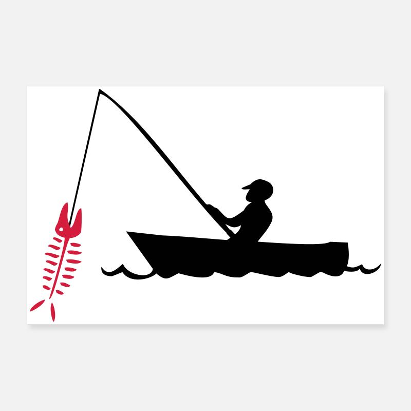 pêcheur Poster 90 x 60 cm