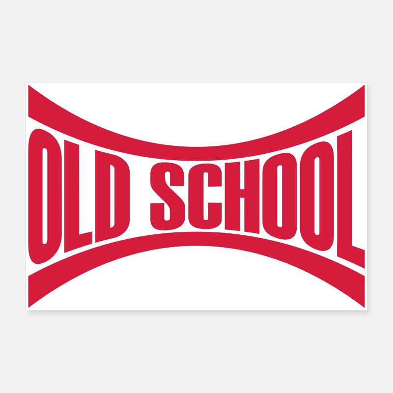 Logo Old School Poster 90x60 cm