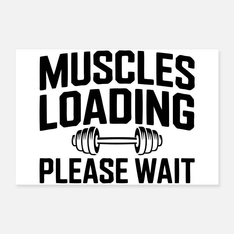 Muscle Building: Muscles Loading Poster 36" x 24" (90x60 cm)