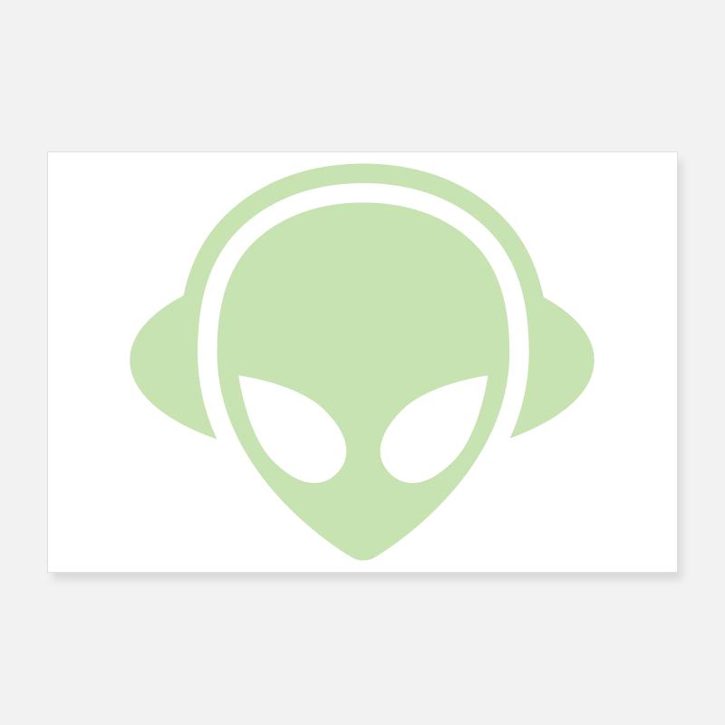 Casque Alien Glow in the dark Poster 90 x 60 cm