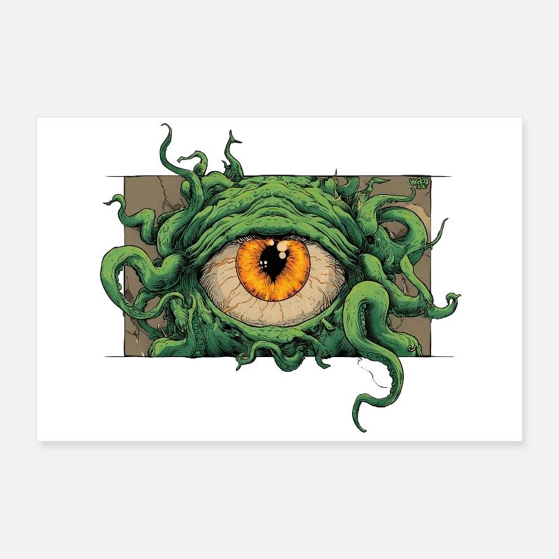 Eyeball monster Poster 36" x 24" (90x60 cm)