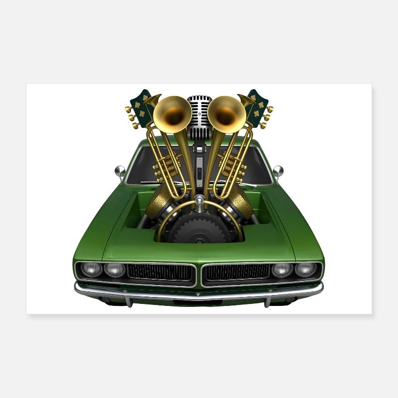 BRASS BAND - sound & vision Poster 90 x 60 cm