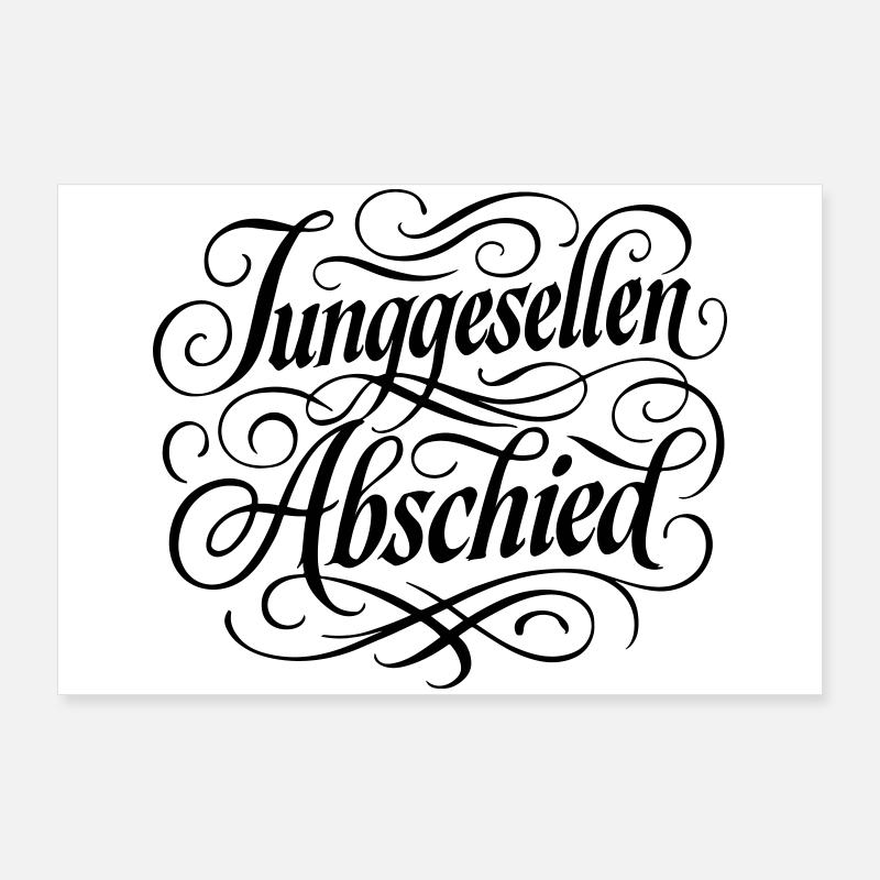Junggesellenabschied Poster 90x60 cm