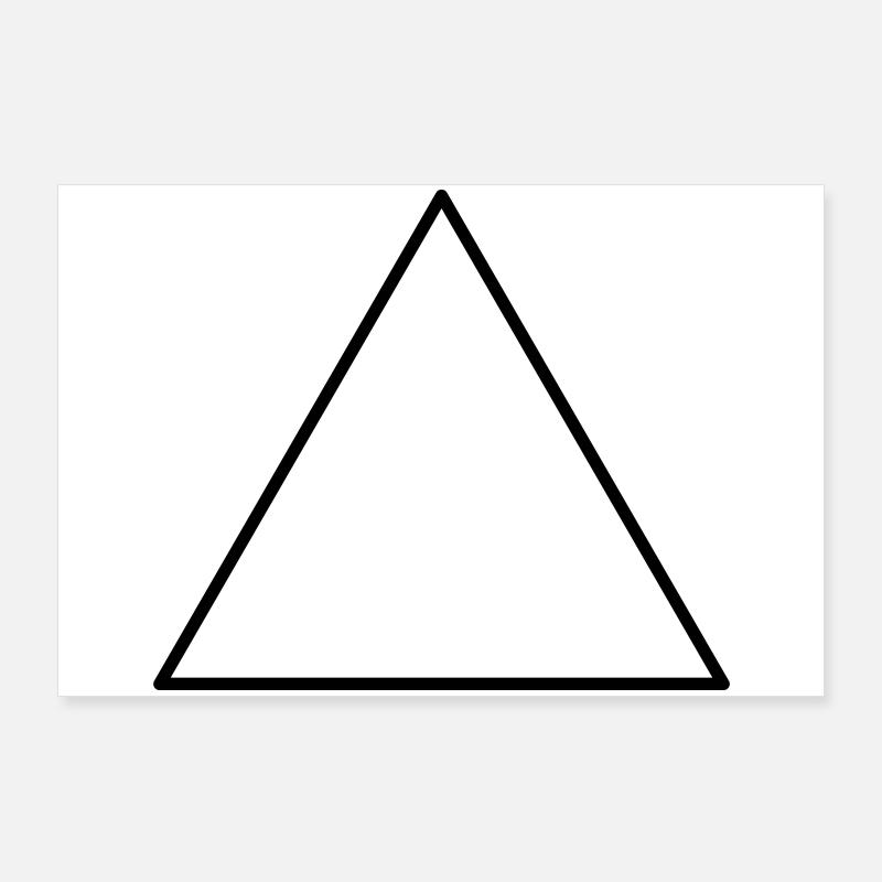 Symbol Dreieck gleichseitig Poster 90x60 cm