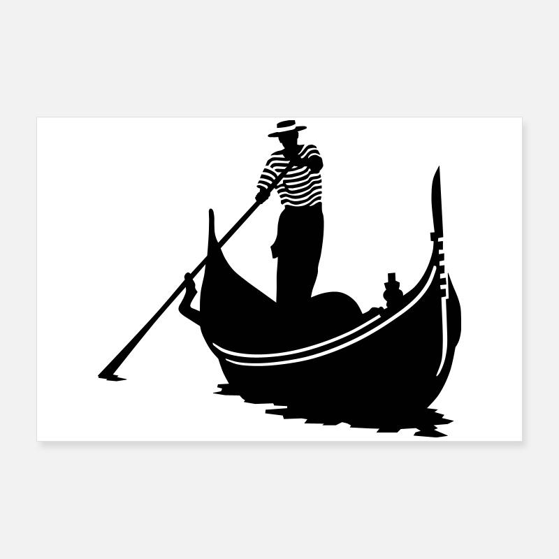 gondolier Poster 90 x 60 cm