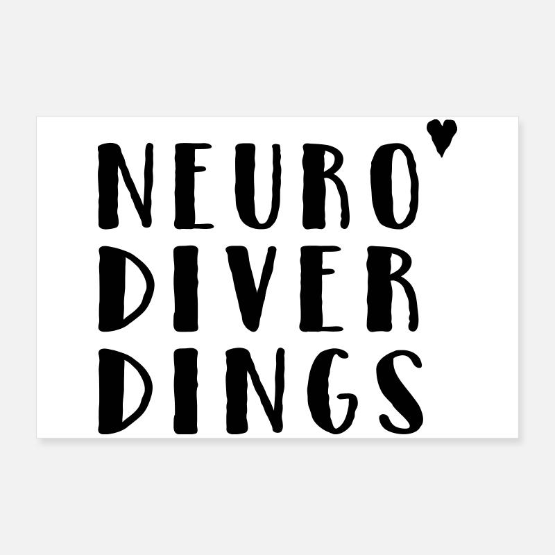 Neurodiverdings Poster 90 x 60 cm