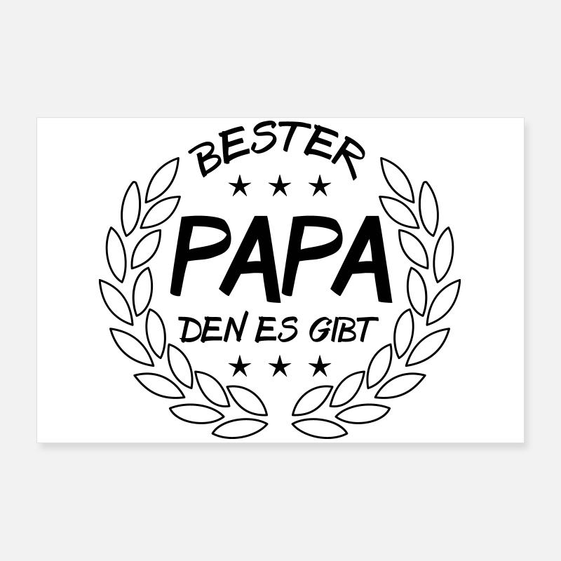 Bester Papa den es gibt Poster 90x60 cm