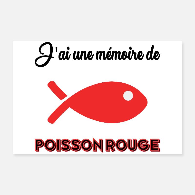 FISH. MEMORY. Poster 36" x 24" (90x60 cm)