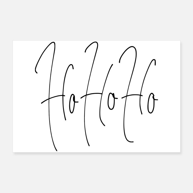 HoHoHo Poster 90x60 cm