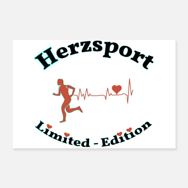 Sports cardiaques Poster 90 x 60 cm