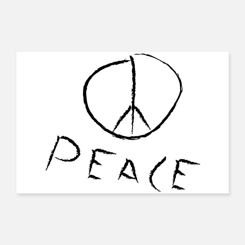 peace exit-shirt Poster 90x60 cm