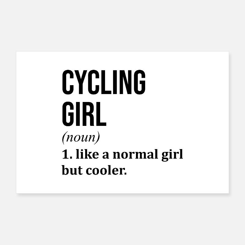 Radfahren Poster 90x60 cm