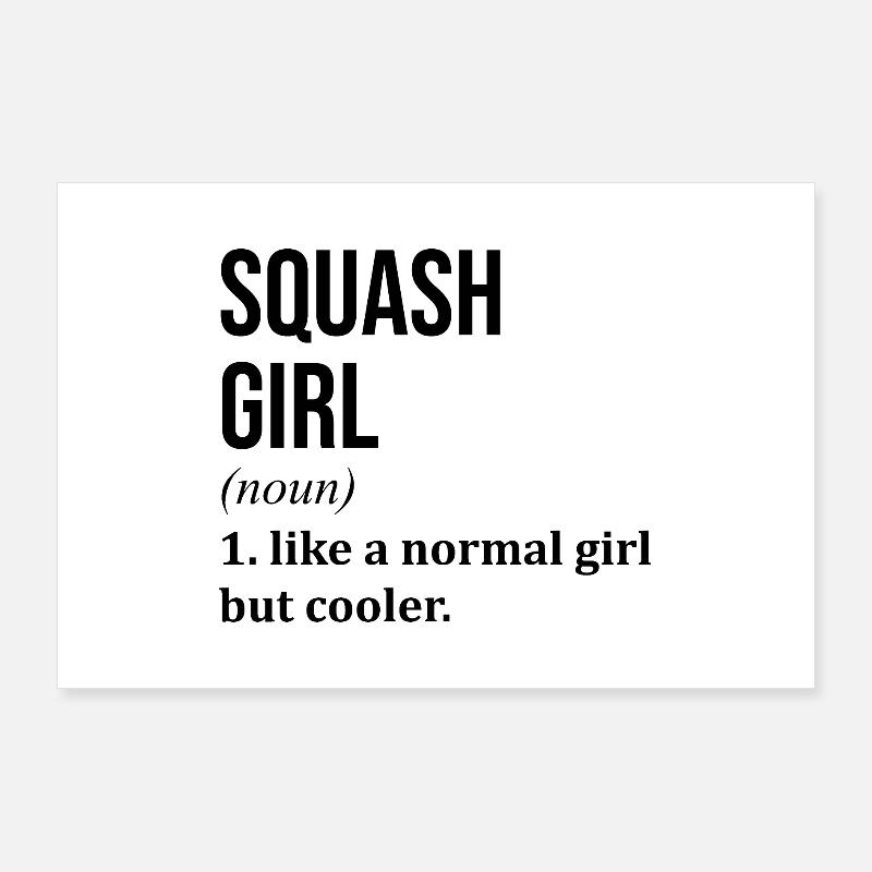 Squash Poster 36" x 24" (90x60 cm)