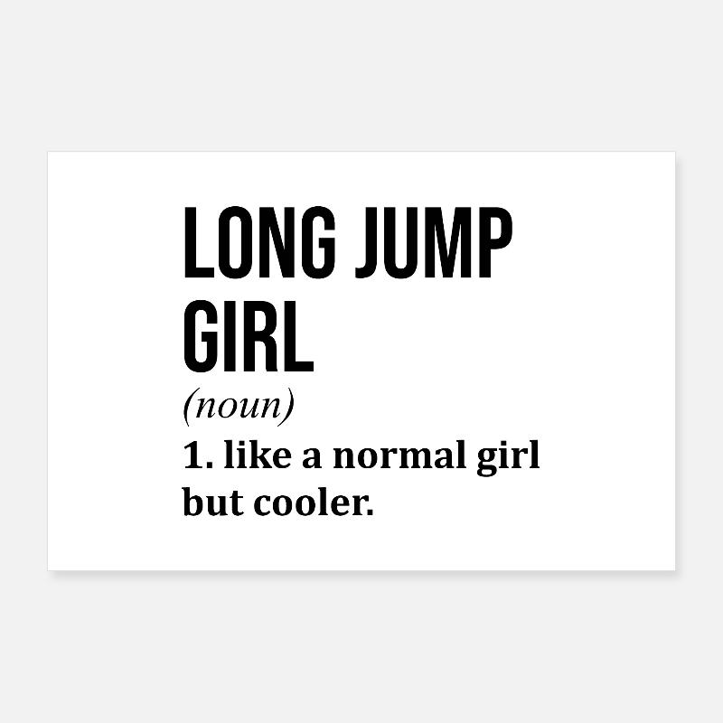 Long Jump Poster 36" x 24" (90x60 cm)