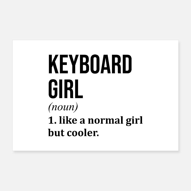 Keyboard Poster 36" x 24" (90x60 cm)