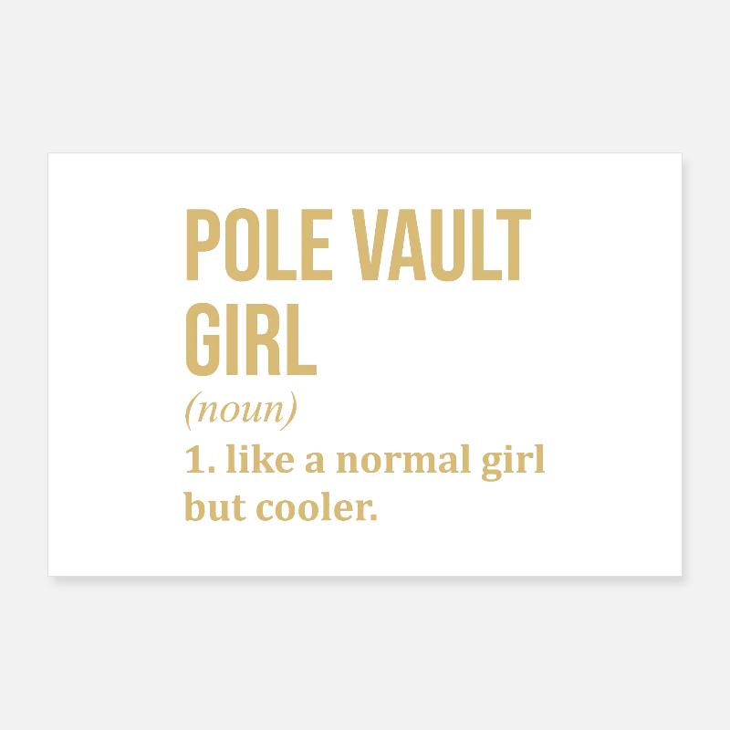 Saut à la perche Poster 90 x 60 cm