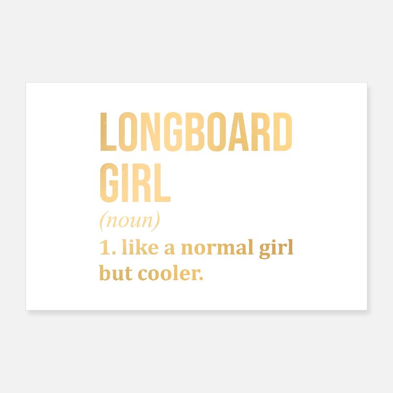 Longboard Poster 90 x 60 cm
