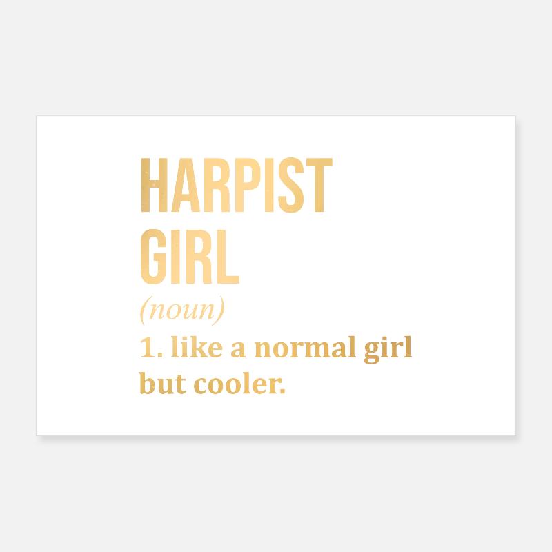 Harfe Poster 90x60 cm