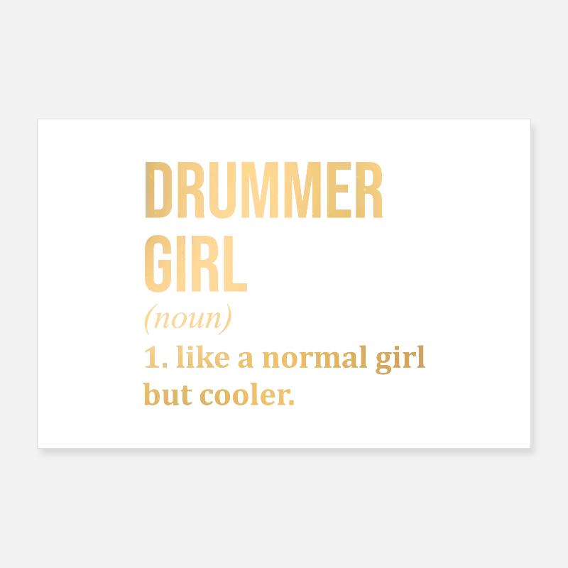 batteur Poster 90 x 60 cm