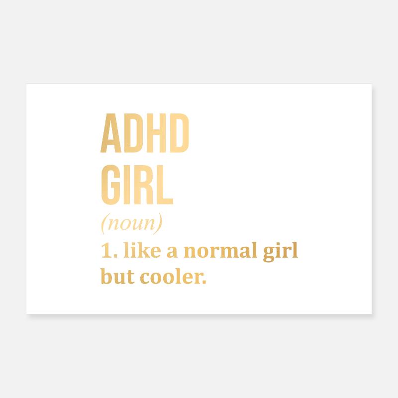 ADHD Poster 36" x 24" (90x60 cm)