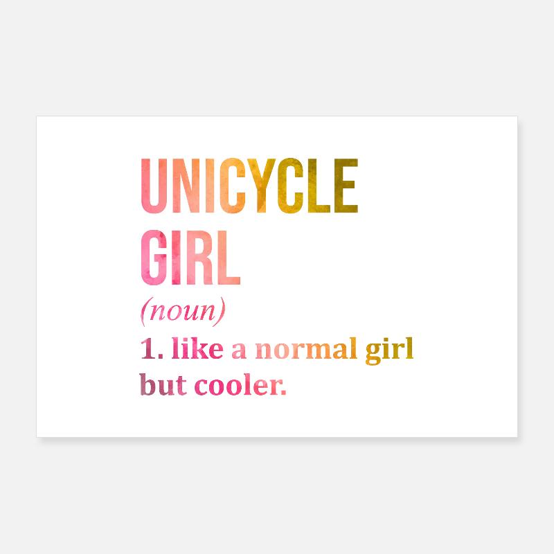 monocycle Poster 90 x 60 cm