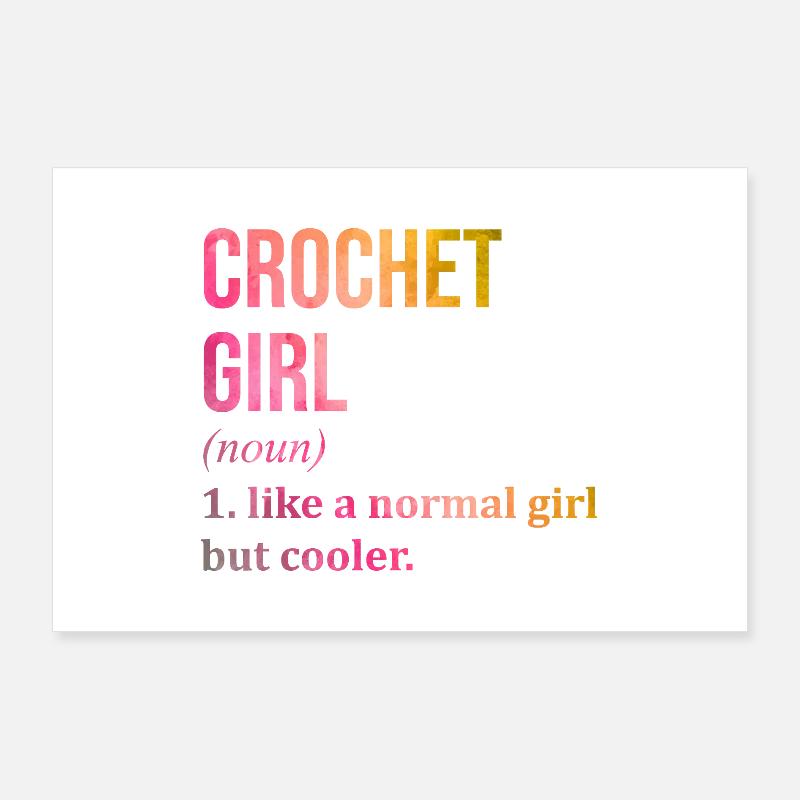 crochet Poster 90 x 60 cm