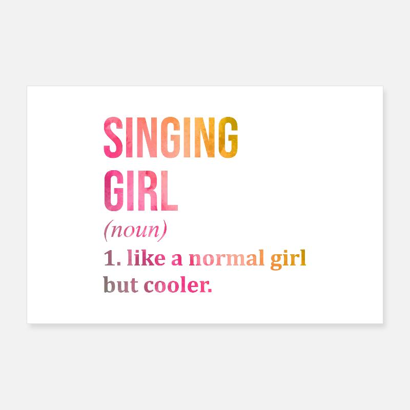 Singer Poster 36" x 24" (90x60 cm)