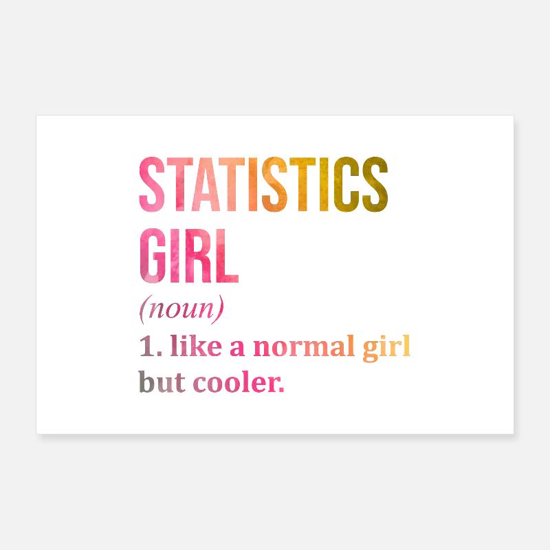 Statistics Poster 36" x 24" (90x60 cm)