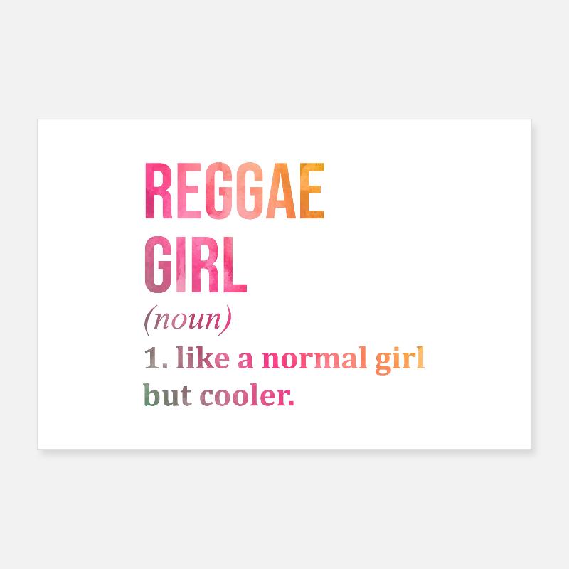 Reggae - Poster 36" x 24" (90x60 cm) - white