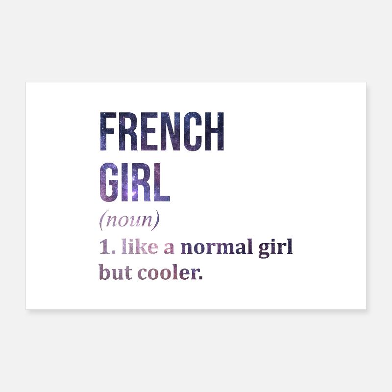 Français Poster 90 x 60 cm