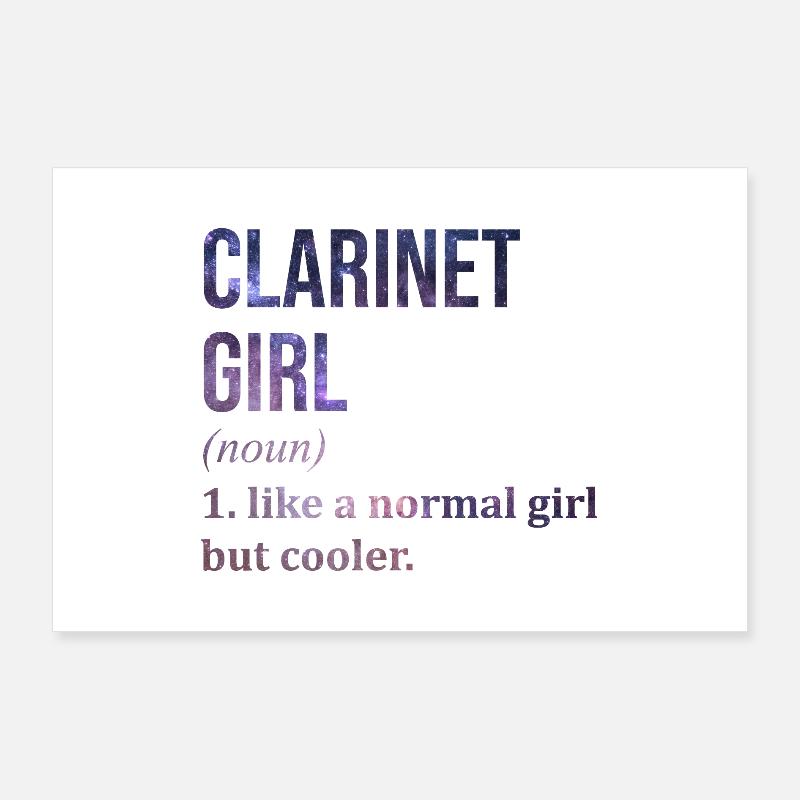 Klarinette Poster 90x60 cm