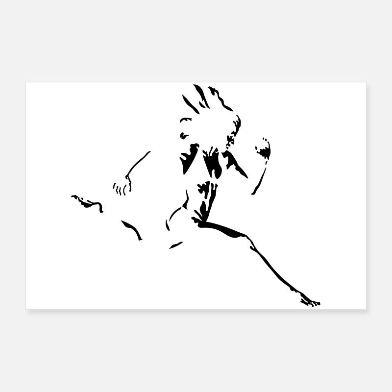 coureur Poster 90 x 60 cm