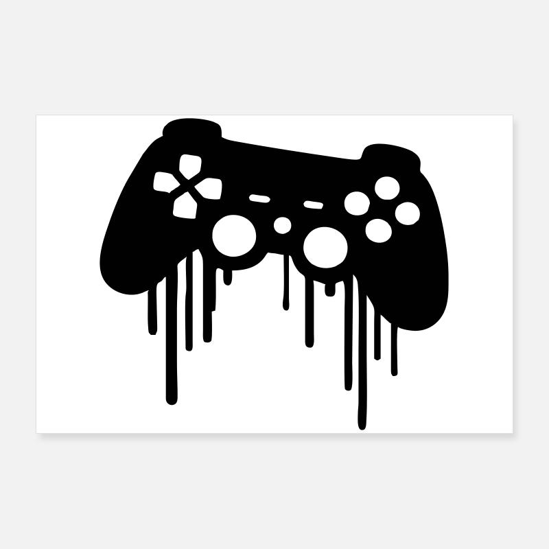 Gaming zocker player Poster 90x60 cm