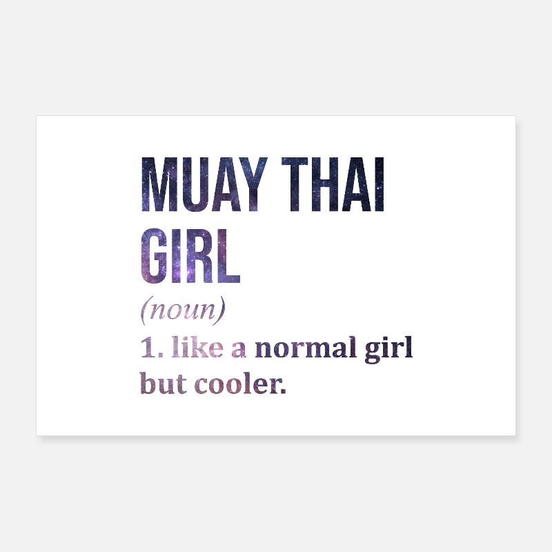 Muay Thai Poster 36" x 24" (90x60 cm)