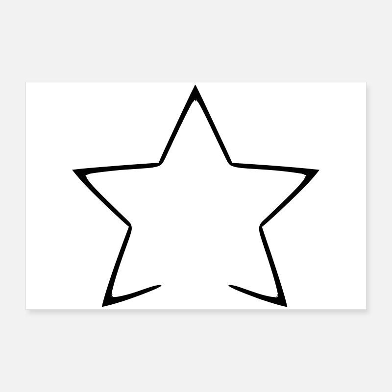Celestial Starry Night Pattern Shirt Poster 36" x 24" (90x60 cm)