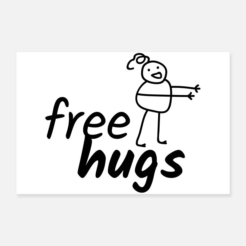 Free Hugs Poster 90x60 cm