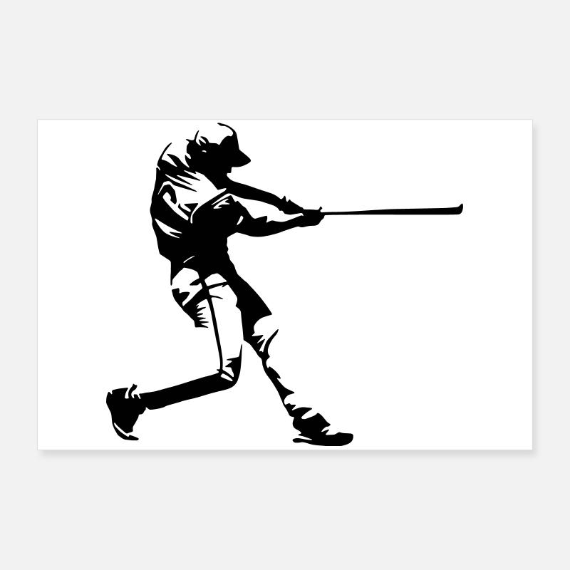 Conception de baseball Poster 90 x 60 cm