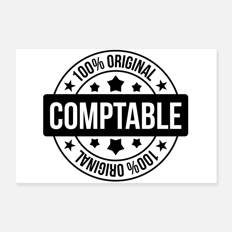 Accountant / Accounting / Comptable / Comptabilité Poster 36" x 24" (90x60 cm)