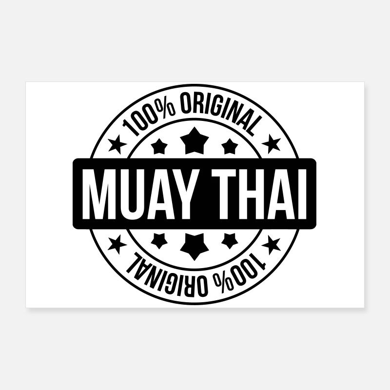 Muay-thaï - Boxe Thaïlandaise Poster 90 x 60 cm