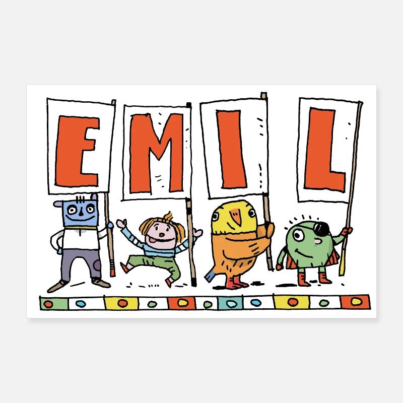 Emil Poster 90x60 cm