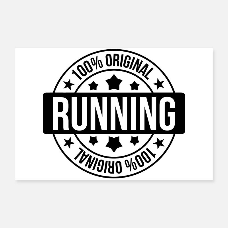 Course à Pied / Running / Jogging / Coureur Poster 90 x 60 cm