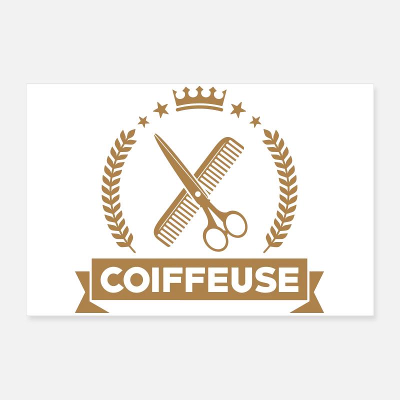Coiffeur - Coiffeuse - Coiffure Poster 90 x 60 cm